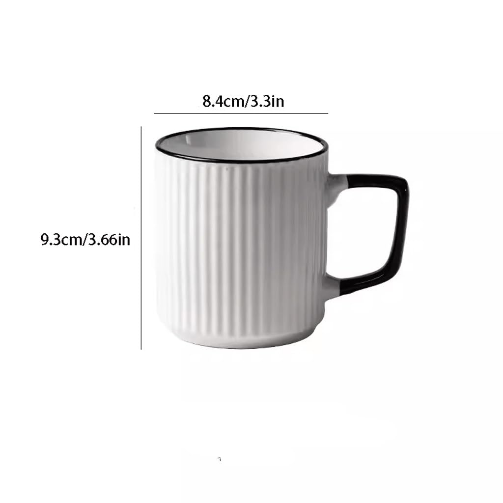 Tazza di Vetro, Tazza da tè, Tazza da caffè in Vetro, Tazza Semplice Tazza in Ceramica Tazza da Bere per Ragazzi e Ragazze Casa Coppia Ufficio Tazza da caffè (A)