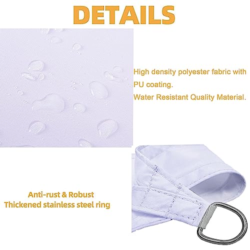 Toile ombrage auvent 2x8m rayons UV résistante pour protéger la piscine - 3