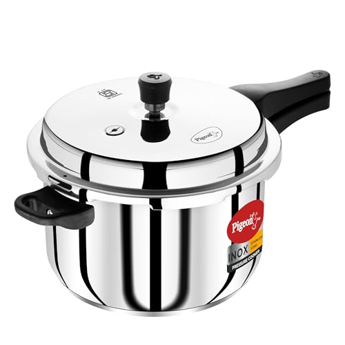 Pigeon by Stovekraft Inox stainless steel pressure cooker, 6 litre