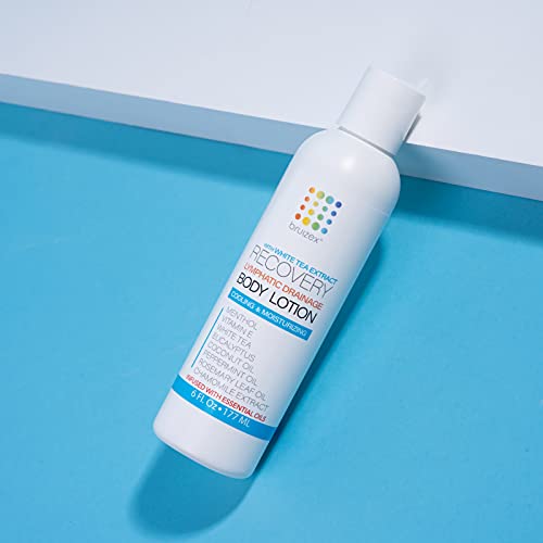 Lymphatic Massage Body Lotion I Post Surgery Swelling & Bruising Cream With White Tea & Essential Lymph Drainage Oils I 360 Lipo, Bbl, Tummy Tuck, Liposuction, Lipo Foam, Faja I 6 Oz I Bruizex #TOP5