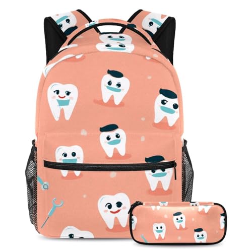 Ensemble sac à dos pour garçons et filles avec trousse à crayons d'école