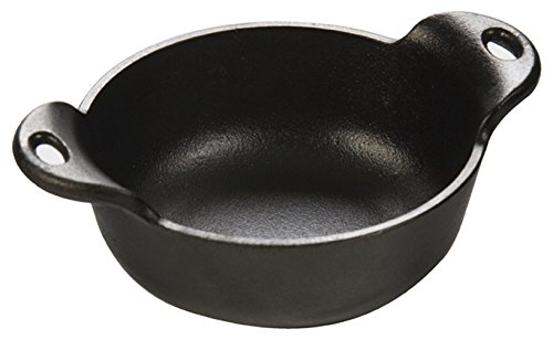 Lodge HMSB Heat Enhanced and Seasoned Cast Iron Mini Serving Bowl, 12-Ounce by Lodge - Used condition - US$22.41