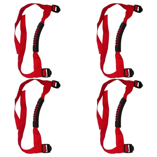 Zafina-UP New 4X Roll Bar Grab Handles Handgrip Kit Replacement Fits for 2015 Jeep Wrangler Willys Wheeler Sport Utility 2-Door