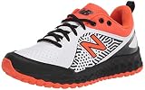 New Balance Women's Fresh Foam Velo V2 Turf Softball Shoe, Black | Orange | White, 5.5