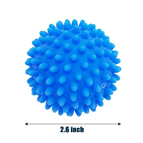 8 Pack Laundry Dryer Drying Balls,Reusable Fabric Softener Alternative,Plastic Washing Machine Dryer Ball for Laundry,Clothes,Fabrics,Reduce Wrinkles and Static,Blue