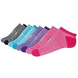 Champion Womens No Show, Wicks Moisture Arch Support, Vapor,( 8 Pair) (Shoe Size 5-10, 4 Colors Asso