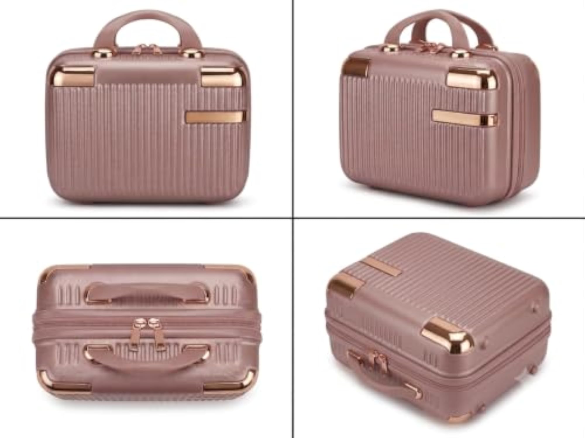Hard Shell Travel Makeup Case, Stylish Vanity Box