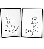 Papierschmiede® Spruch Poster 2er Set 30x40 cm, You Keep 