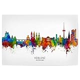 artboxONE Poster 75x50 cm Städte Koblenz Germany Skyline 