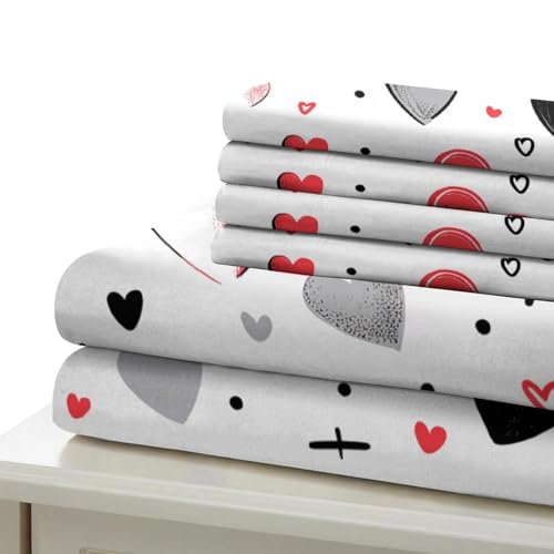 Housse de couette hypoallergique cœur 140x200cm pour préserver la peau sensible - 7