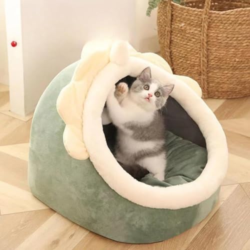 ペットベッド、犬用ベッド、猫用ベッド、ペット用ブランケット、3つのサイズと4つの色からお選びいただけます。ドーム型ペット猫用ベッド、半密閉型猫用ベッド ペットベッド、小動物用犬用ベッド (ユニコーン,S)