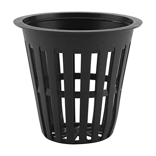 Haofy 10 Pcs Tasse de Panier Hydroponique en Plastique pour Jardin avec Un Matériau de Haute qualité, Conception d'économie d'eau, Durable et Pratique, Réutilisable et Durable, Utilisation (Black)