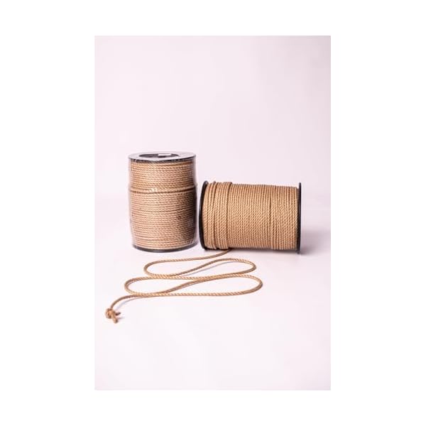 Best_rope24 Juteseil Premium 6mm - 220m Natur Kinbaku Shibari Jute – Bild 4