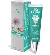 Crilius Crème contour des yeux anti-rides bave d'escargot, acide hyaluronique et vitamine C – Fabriqué en Italie