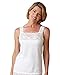 Cuddl Duds Peek-A-Boo Camisole, White, 1X - Misses, Womens