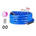 VEVOR 25ft Heated Water Hose for RV, Heated Drinking Water Hose with Corrugated Cover Antifreeze to -45°F, Automatic Self-regulating, 5/8" I.D. with 3/4" GHT Adapter, Lead and BPA Free