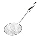 Kaixin Spinnen-Sieb, Schöpflöffel, Edelstahl, Aasian Metall Frittierkorb mit langem Griff, großer Löffel, Lebensmittel, japanische Pasta, Küchenöl, solider professioneller Drahtgeflecht, 12,7 cm