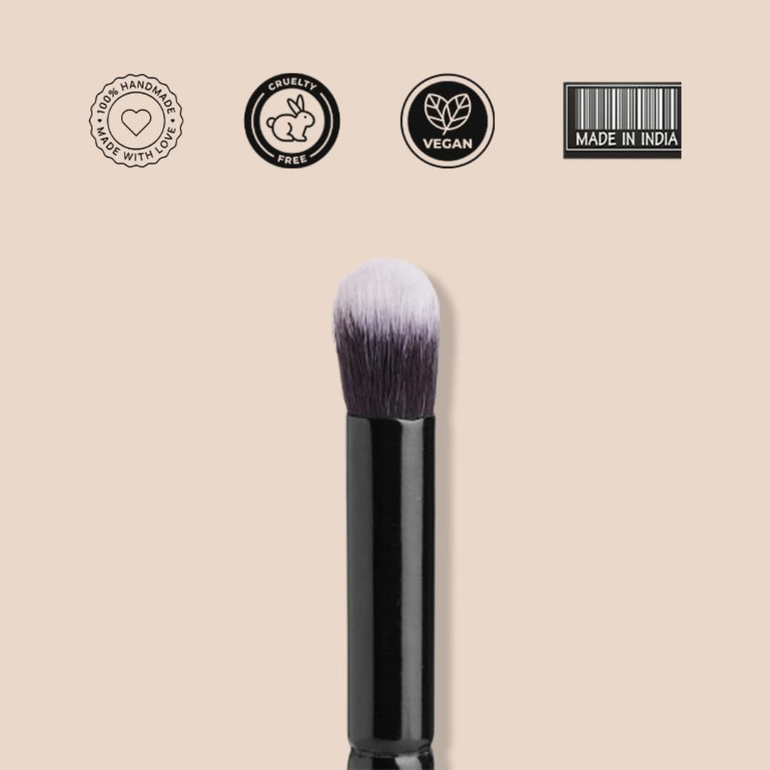 Cuffs N Lashes Big Crease Brush E009 | Professional Eyeshadow Brush for Blending &Defining Crease | Soft Bristles | Handmade in India | Cruelty-Free Eye Makeup Brush - Image 4 thumbnail