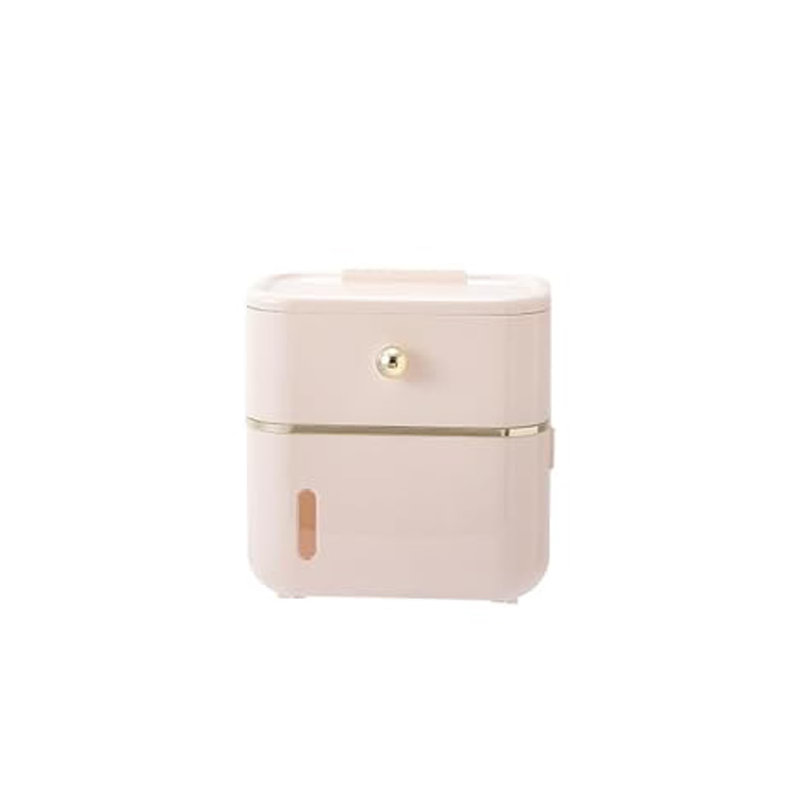 Distributore di Carta igienica e portarotolo per Rotoli di Carta igienica - Montaggio a Parete, multipiega, portasciugamani a C con cassetto per Cucina e Bagno (Rosa)