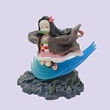 BeLLaq Running nezuko muñeco Modelo de animación Desmontable Cambio de Cara d Juguetes de Dibujos Animados Regalo estudiantil