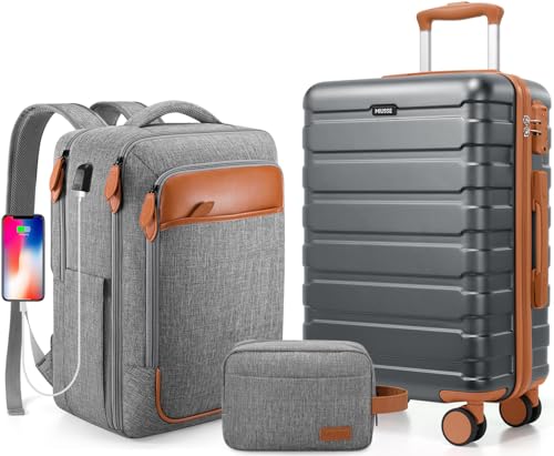 20-Inch Hardshell Luggage Set with TSA Lock