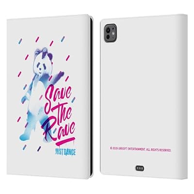Head Case Designs Officially Licensed Just Dance Save The Rave Artwork Compositions Leather Wallet Case Compatible with Apple iPad Pro 11 M4/M5 2024/2025