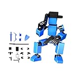 T13 Action Figure,3D Printed Mini Building Block Robot,Action Figure Construction Toy with Multi Accessories and Articulated Joints for Boys Creative Play Blue One Size