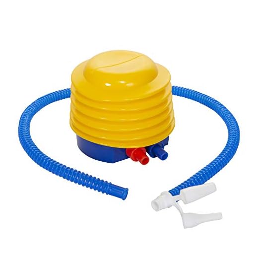 Stansport Plastic Bellows Foot Pump, Yellow, One Size