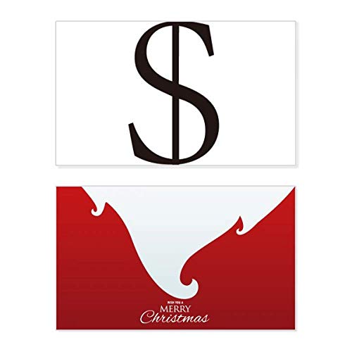 Carte de Noël avec message vintage pour exprimer des souhaits de prospérité