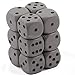 DND Dice Set-Chessex D&D Dice-16mm Opaque Dark Grey and Black Plastic Polyhedral Dice Set-Dungeons and Dragons Dice Includes 12 Dice â€“ D6, Various (CHX25610)
