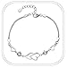 sales today clearance,925 Sterling Silver Bracelets for Women Adjustable Love Heart Charm Chain Bracelets Fashion Jewelry Valentine's Day Gifts for Your Lover,warehouse amazon warehouse deals
