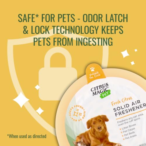 Image of Citrus Magic Pet Solid Air Fresheners, Fresh Citrus, 8 Ounce