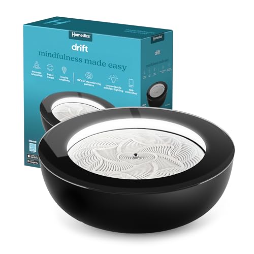 Homedics Drift Sandscape Perpetual Motion Machine 16 Inch (Medium) Black