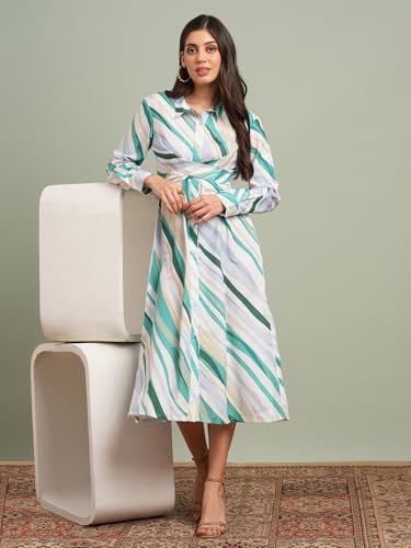 Image of Globus Women Dress (8909389009395 Green L)