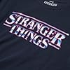 Stranger Things Chrome Logo Men's T-Shirt - Navy S #1