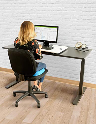 TechOrbits Height Adjustable Single Level Standing Desk - 31" Wide Sit to Stand Desk Converter Fully Assembled Standing Workstation Riser White