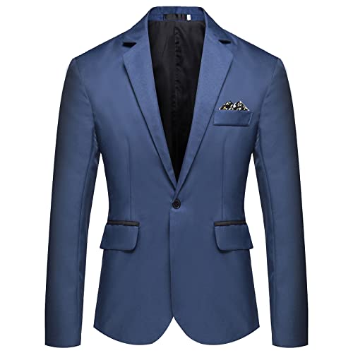 Veste costume homme coton léger et respirant blazer slim confortable A38