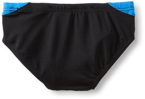 TYR Sport Boys' Alliance Durafast Splice Racer Swim Suit (Black/Blue, 26)