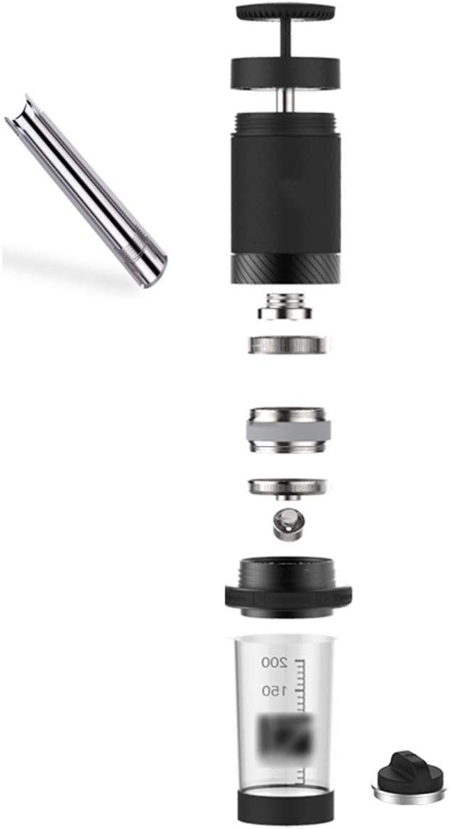 Macchina da caffè Portatile, Mini Macchina per Espresso Italiana a Pressione Manuale, Campeggio e Viaggi