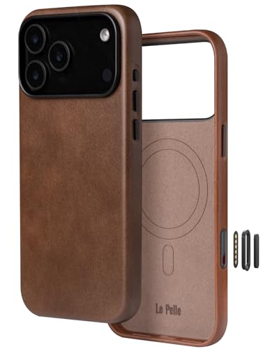 Coque en cuir iPhone 17 Pro Max fait main en cuir italien à patine unique