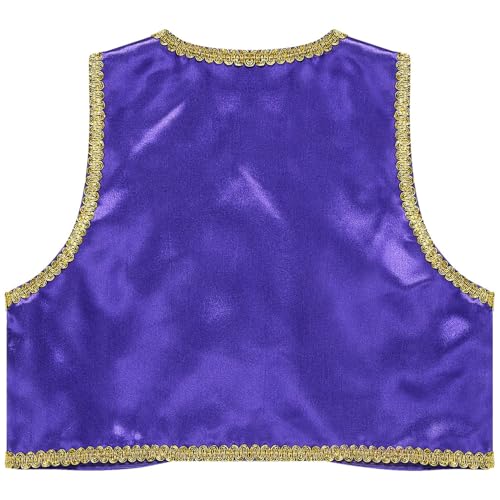 Boys Arabian Prince Tops Waistcoat Vest Kids Fairy Tale Dramas Stage Performance Fancy Dress Ups2