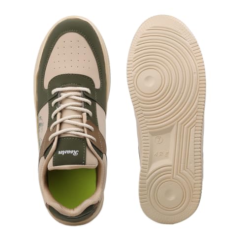 Image of Men's White-Red Casual Airmix Shoes | Premium Soft Cushion Sole | Lightweight Breathable Sneakers for Walking Office Travel College & Outdoor