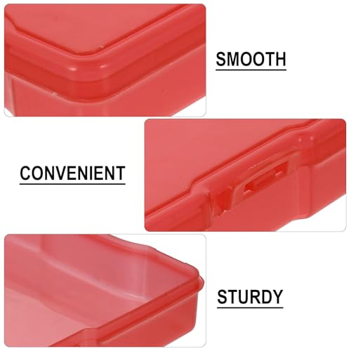 Boîte de rangement en plastique multicolore pour petits objets et cartes - 6