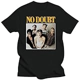 SHENG MING No-Doubt-Shirt-GWEN-STEFANI-80S-90S-RnB-Hip-Hop-Vintage-Throwback-Music-T-Shirt Black M