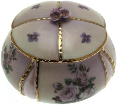 c1999 Lena Liu's Garden Treasures Roses Musical Box - Plays Bachs Lovers Concerto CLT639