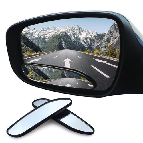 EEEKit Espejos de Punto Ciego para Automóviles, 2 Piezas Espejo de Punto Ciego de Visión Trasera Convexo de Gran Angular Automático Universal para Coche