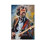 Rock-Gitarrist Eric_Clapton (2) Vintage-Wanddekoration, 