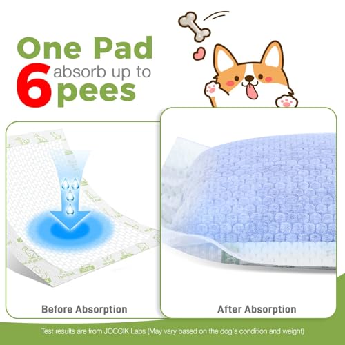 JOCCIK Dog Diaper Liners, 150 Count, Super Absorbent Booster Pads for Male and Female Dogs, Ultra-Thin and Breathable, Regular
