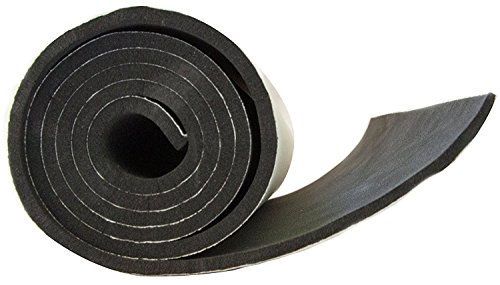 XCEL Neoprene Sponge Rubber Sheet with Adhesive 54 in x 12 in x 1/8 in