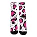 Meaudiwes Fashion Dress Decor Socks, Comfortable Work Leisure Sports Socks For Girls And Boys White Pink Cheetah Leopard Print